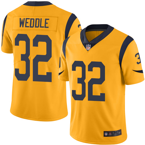 Los Angeles Rams Limited Gold Men Eric Weddle Jersey NFL Football 32 Rush Vapor Untouchable